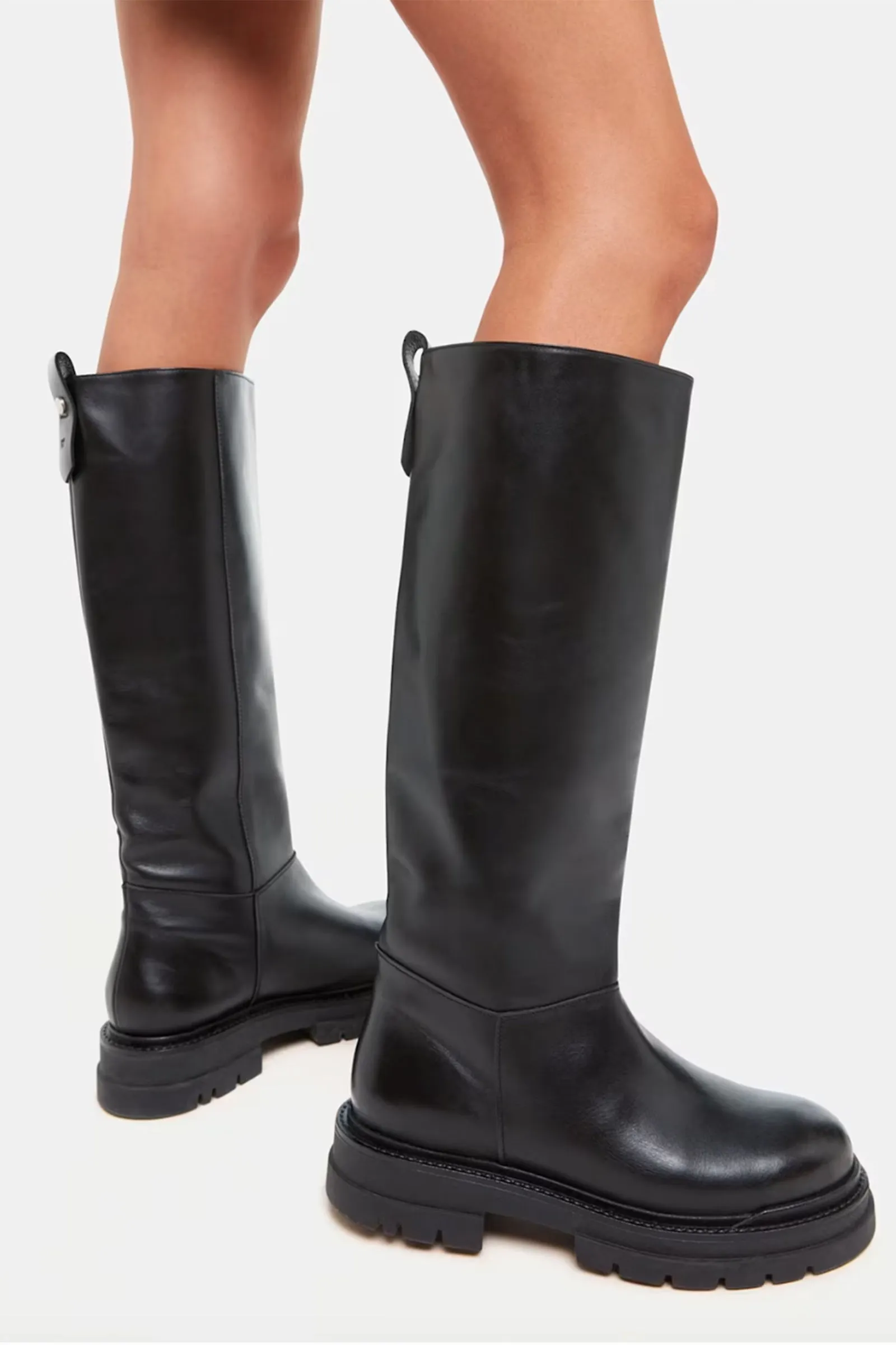 Maceo Lug Sole Knee High Boot
