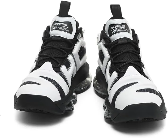 Men's Bubble Drip Mesh Leather  Sneakers