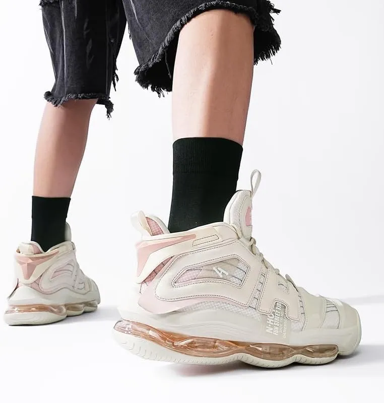 Men's Bubble Drip Mesh Leather  Sneakers
