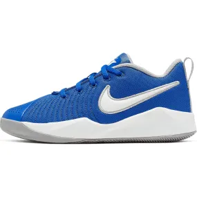 Nike Kids Team Hustle Quick 2 Basketball Shoe - Game Royal/White/Wolf Grey