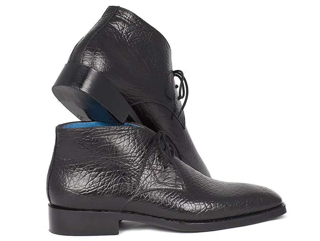 Paul Parkman Men's Chukka Boots Black (ID#FG55-BLK)