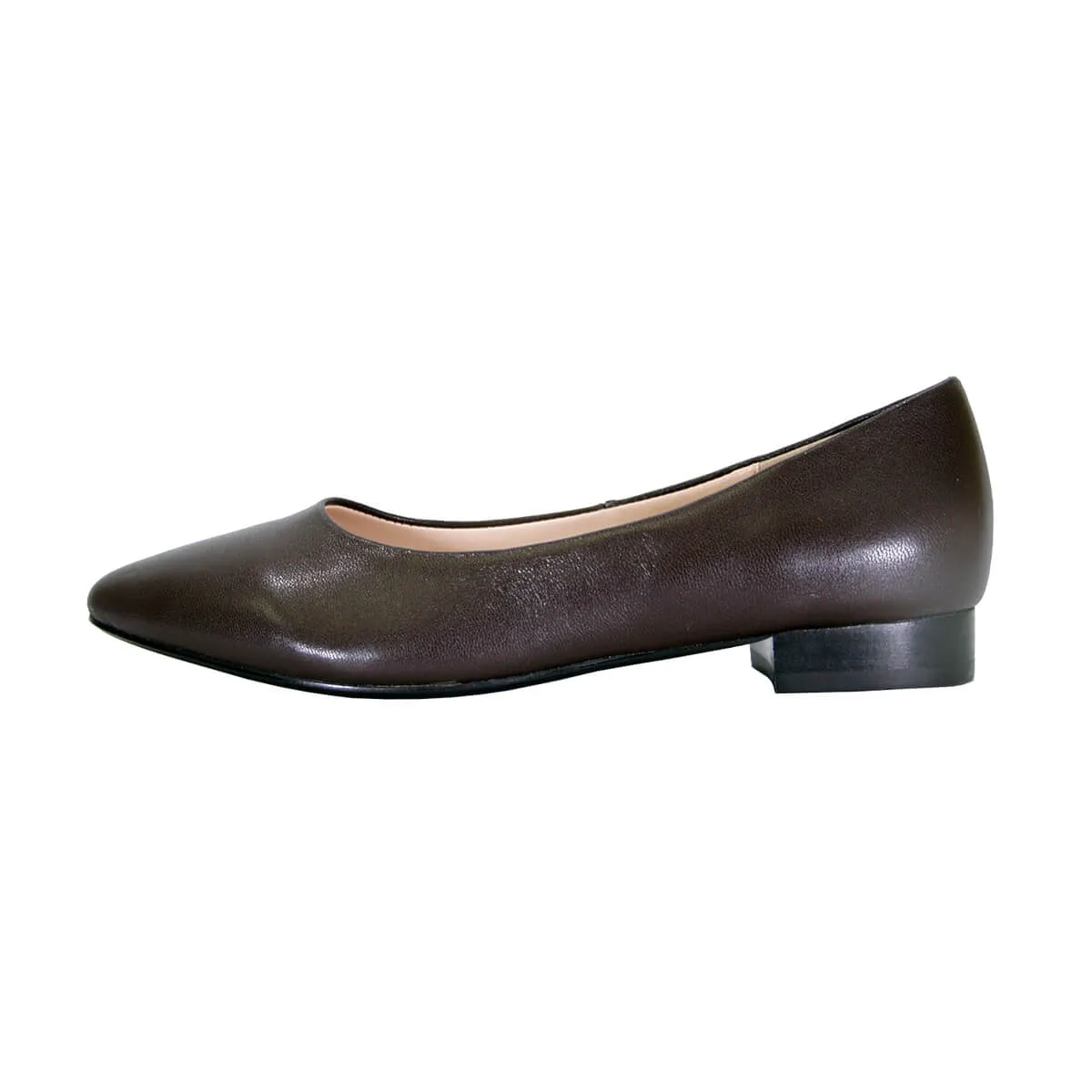 PEERAGE Tasha Women's Wide Width Casual Leather Flats