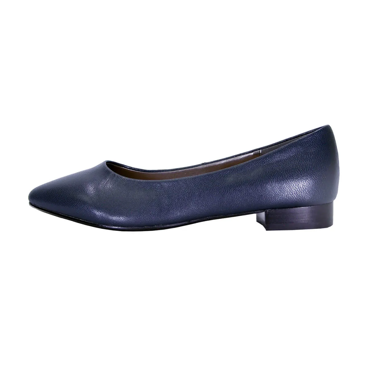 PEERAGE Tasha Women's Wide Width Casual Leather Flats
