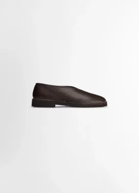 PIPED CREPE SLIPPERS