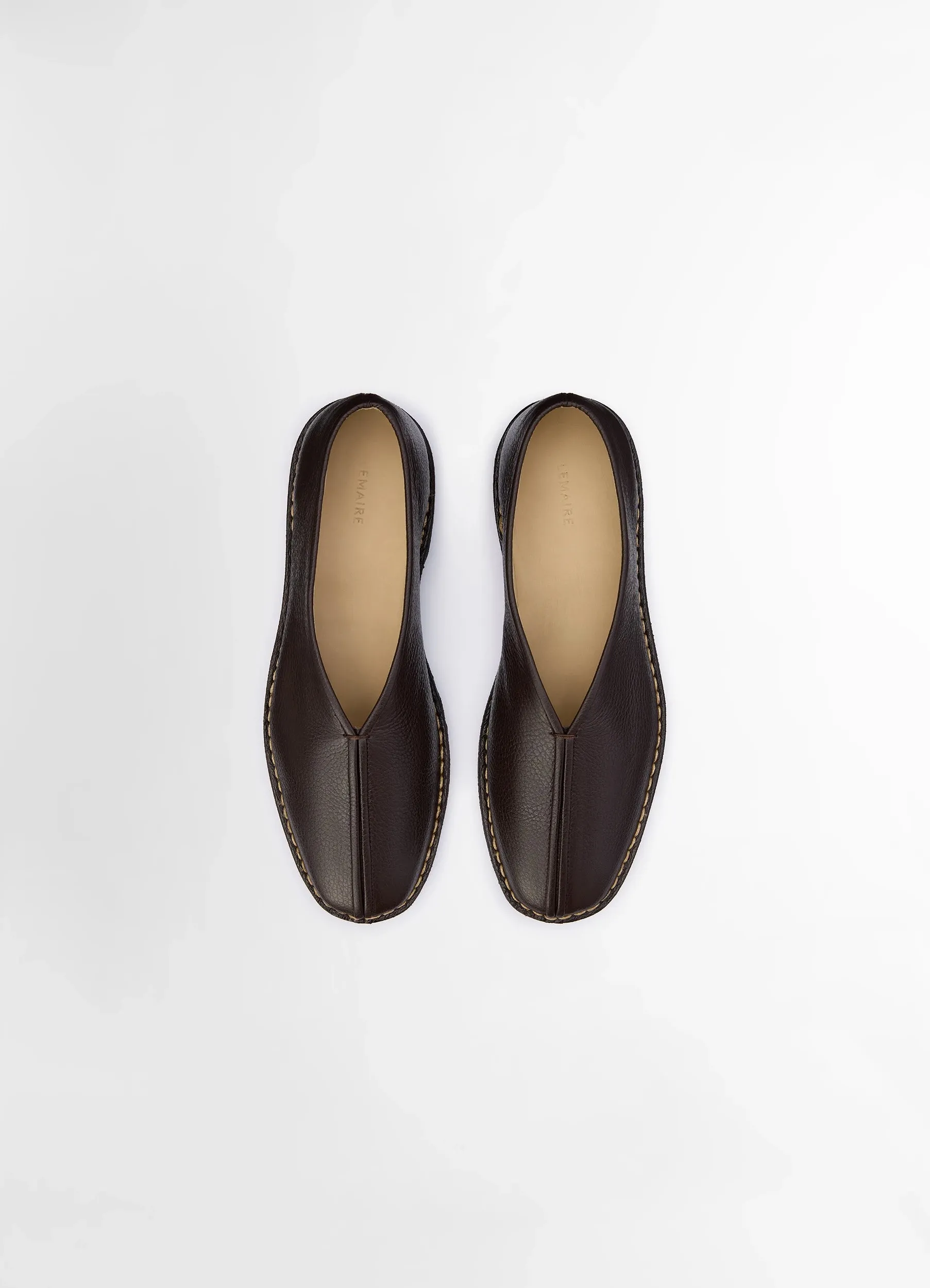 PIPED CREPE SLIPPERS
