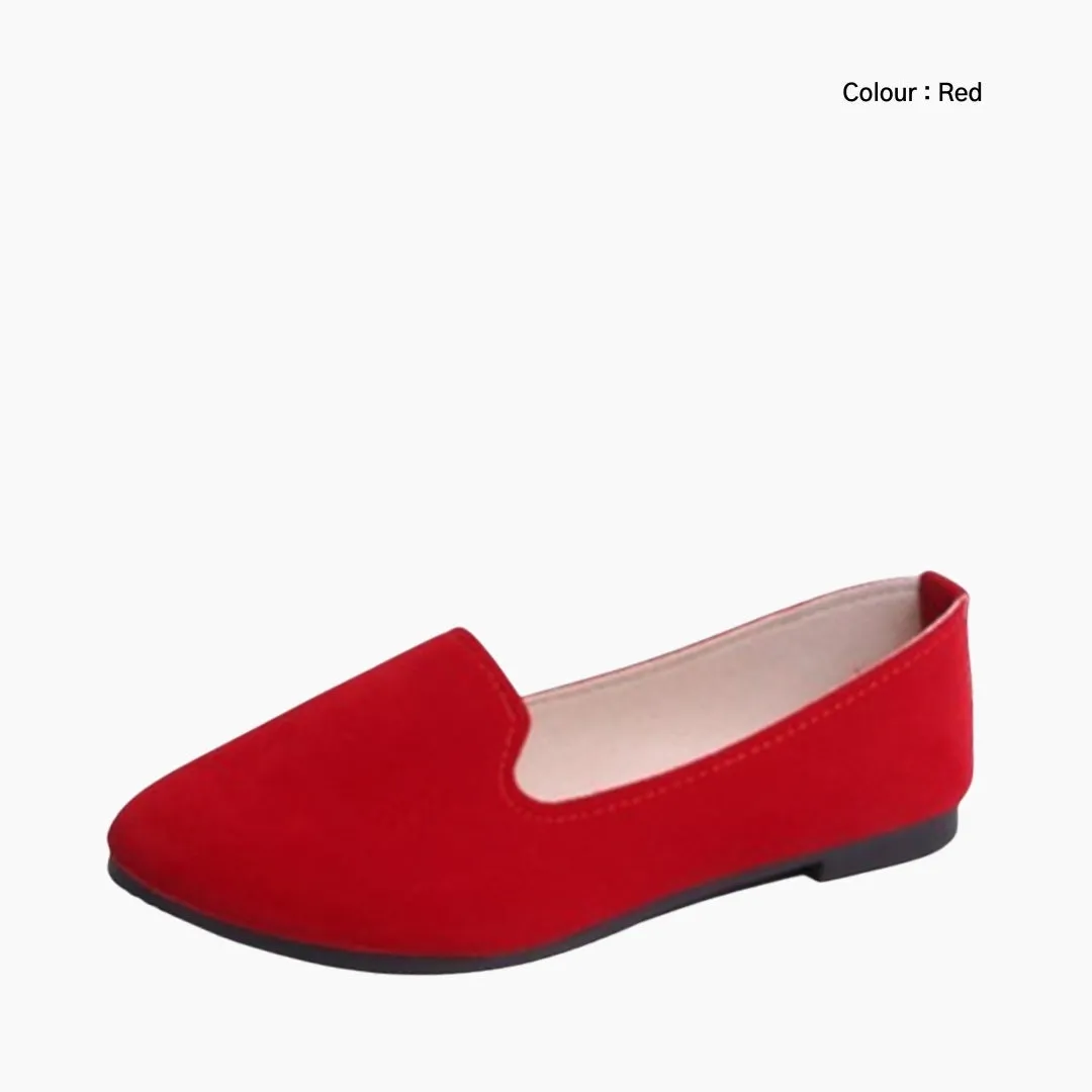 Round-Toe, Slip-On : Ballet Flats