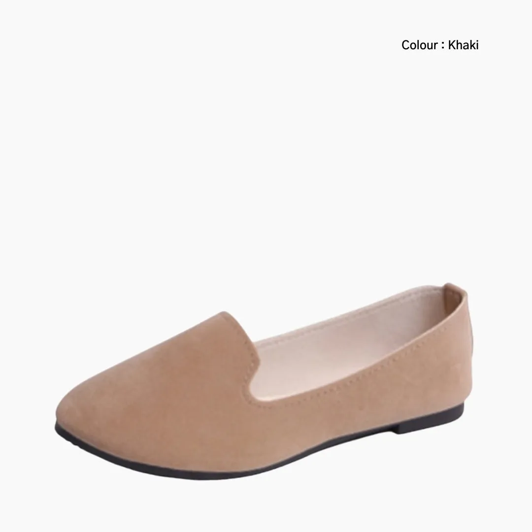 Round-Toe, Slip-On : Ballet Flats