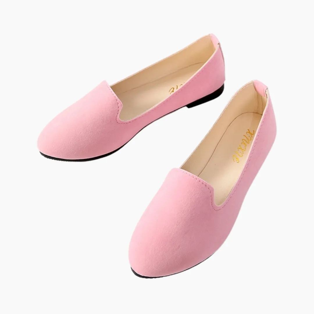 Round-Toe, Slip-On : Ballet Flats