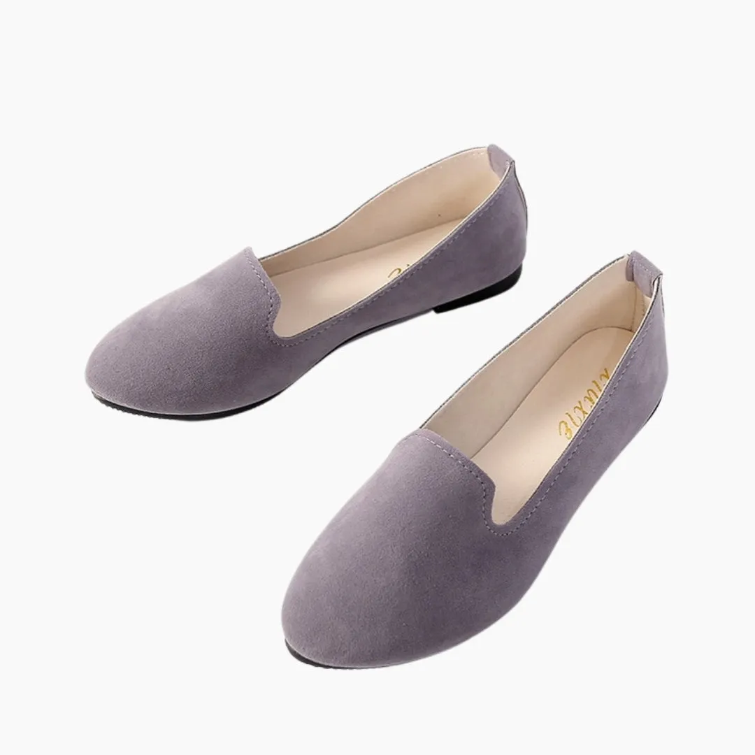 Round-Toe, Slip-On : Ballet Flats