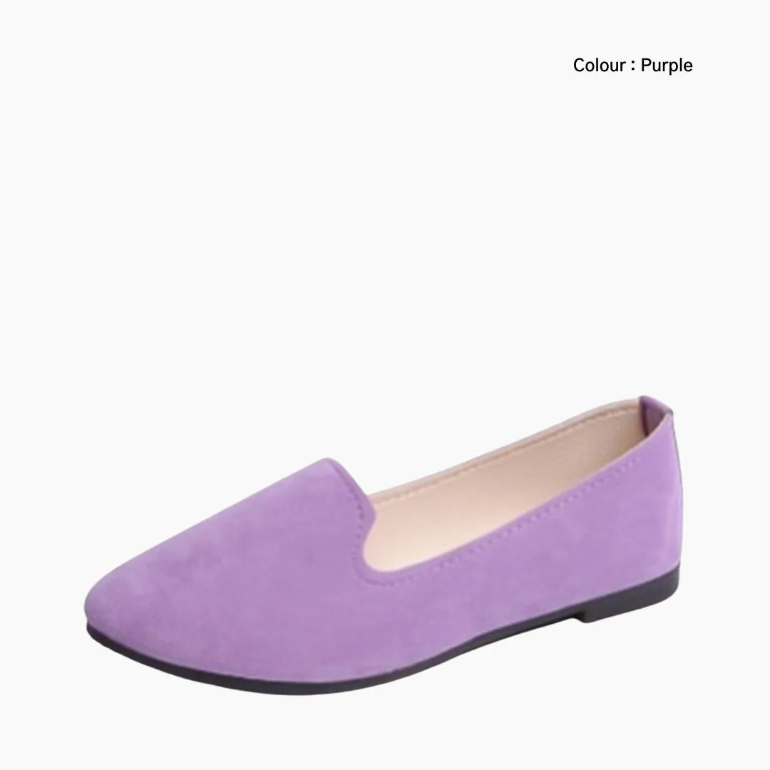 Round-Toe, Slip-On : Ballet Flats