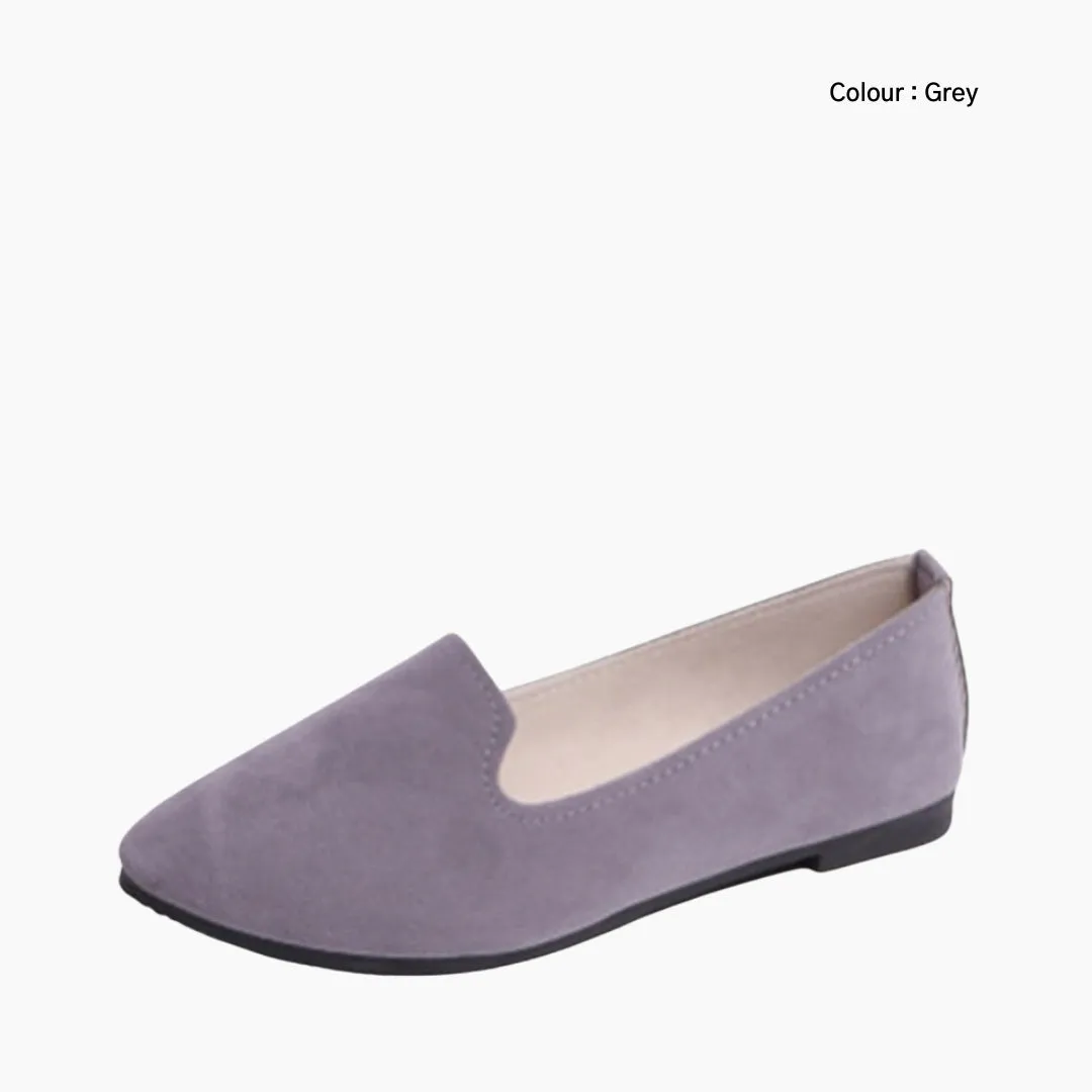 Round-Toe, Slip-On : Ballet Flats