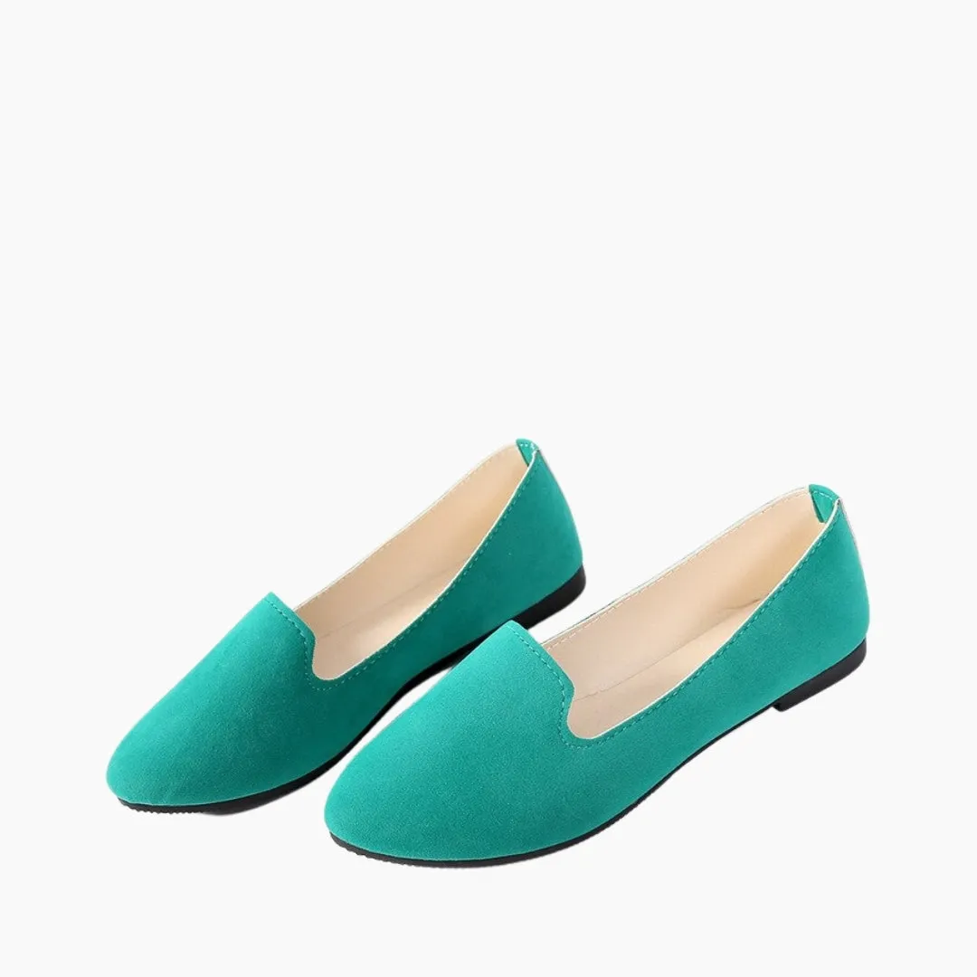 Round-Toe, Slip-On : Ballet Flats