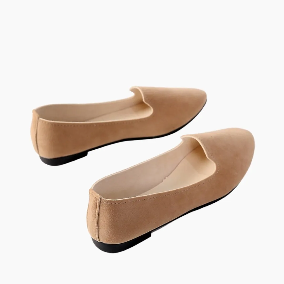 Round-Toe, Slip-On : Ballet Flats