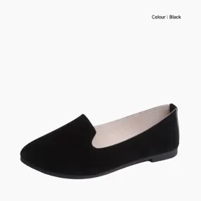 Round-Toe, Slip-On : Ballet Flats