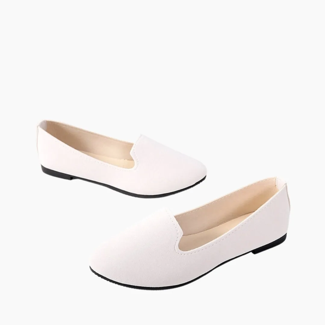 Round-Toe, Slip-On : Ballet Flats