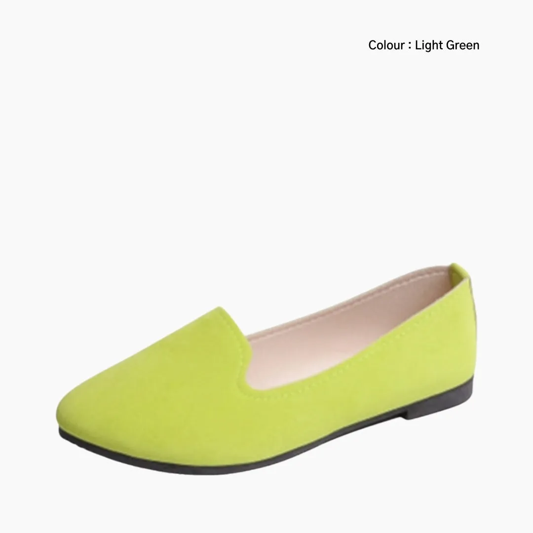 Round-Toe, Slip-On : Ballet Flats