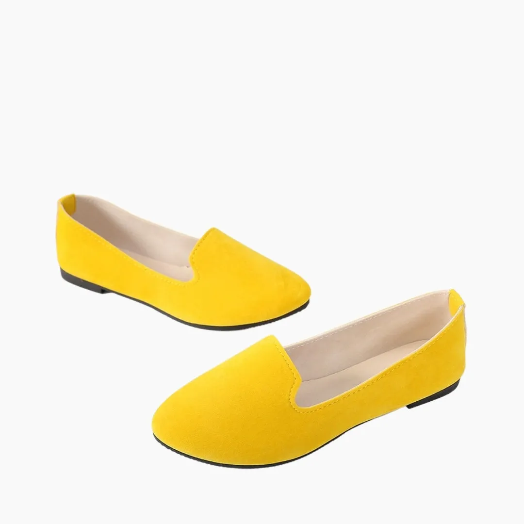 Round-Toe, Slip-On : Ballet Flats
