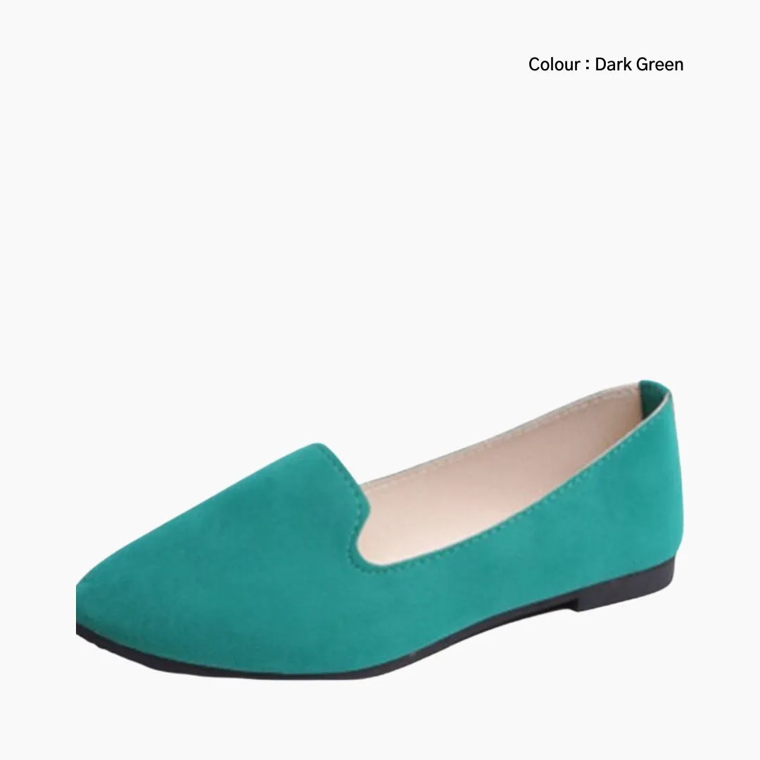 Round-Toe, Slip-On : Ballet Flats