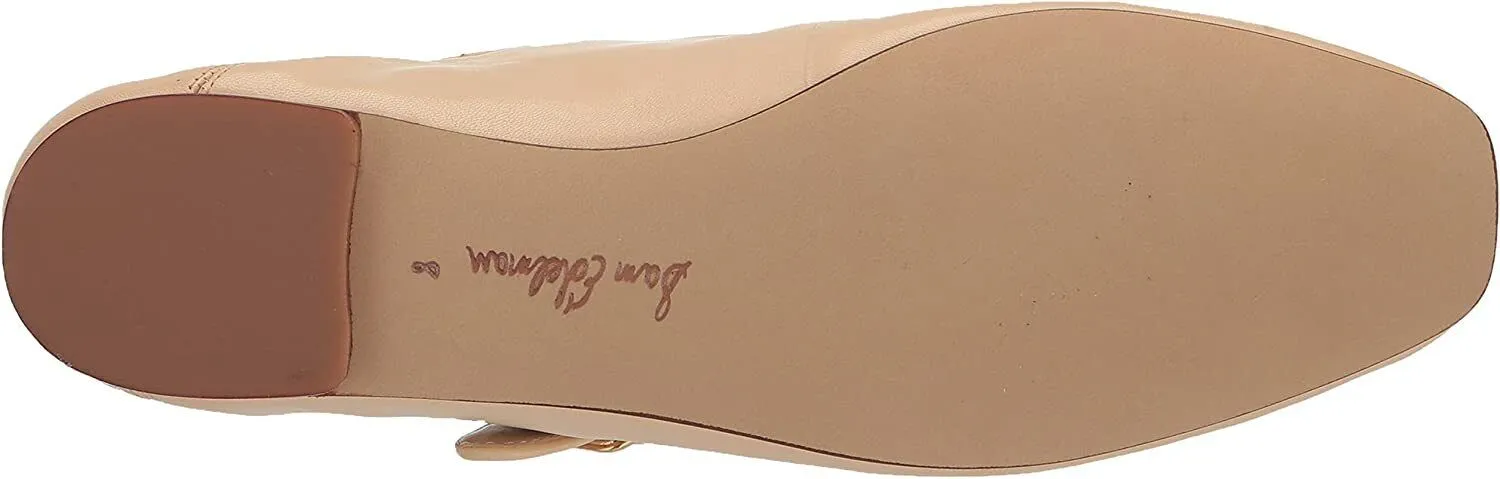 Sam Edelman Michaela Pistachio Mary Jane Buckled Ankle Strap Square Toe Flats