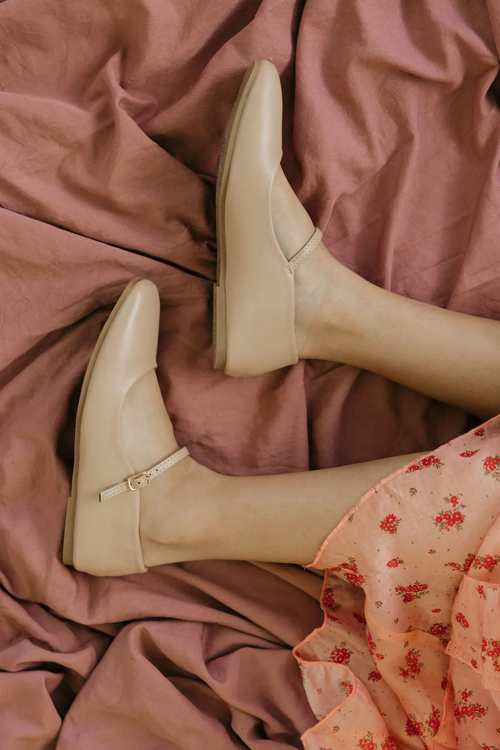 Truth Mary Jane Flats-Nude