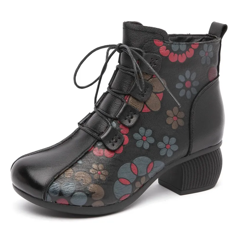 USS Shoes Magda Women's Print Ankle Boots