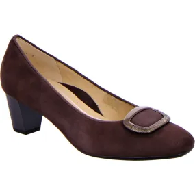 Verona Mid Heel Court Shoe With Buckle